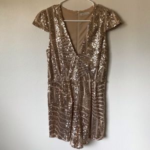 Gold Sequin Romper